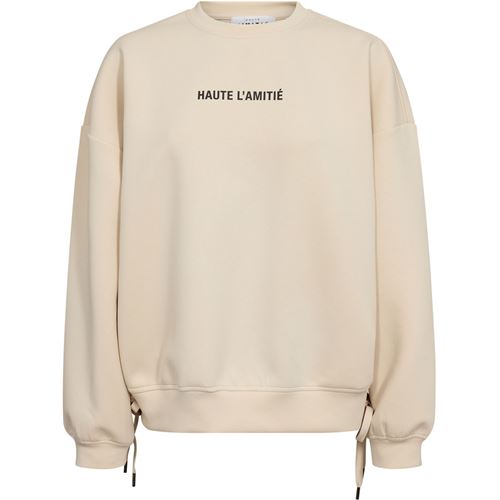 HAUTE L`AMITIÉ SWEATSHIRT, NEW STUDIO TIE SWEAT, PEARL