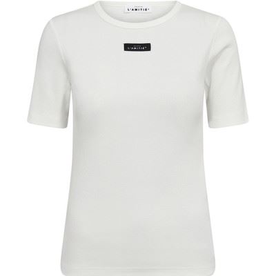 HAUTE L`AMITIÉ T-SHIRT, VINTAGE RIB TEE, WHITE