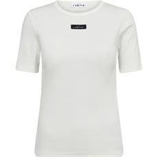 HAUTE L`AMITIÉ T-SHIRT, VINTAGE RIB TEE, WHITE