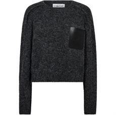 HAUTE L`AMITIÉ STRIK, DARCIA REVERSE CROP POCKET STRIK, ANTIQUE MELANGE