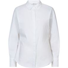 HAUTE L`AMITIÉ SKJORTE, IDA BUTTON CUFF SHIRT, WHITE