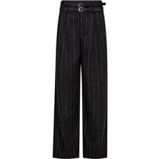 HAUTE L`AMITIÉ BUKSER, IVANNA BELT PANT, DARK GREY