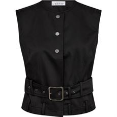 HAUTE L`AMITIÉ VEST, RABI BELT VEST, BLACK