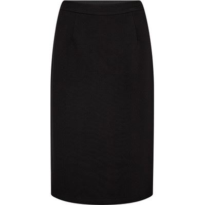 HAUTE L`AMITIÉ NEDERDEL, MAXI SPLIT PENCIL SKIRT, BLACK