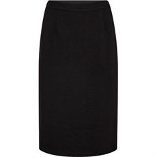 HAUTE L`AMITIÉ NEDERDEL, MAXI SPLIT PENCIL SKIRT, BLACK
