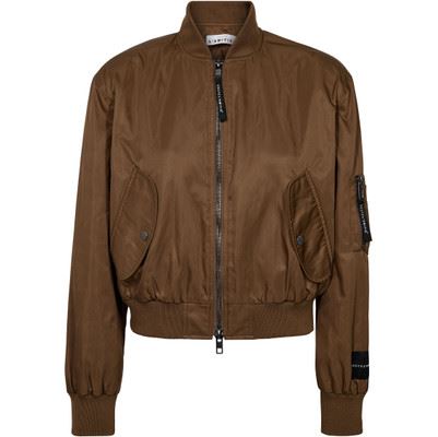 HAUTE L`AMITIÉ BOMBER JAKKE, BAILEY CROP BOMBER, TOBACCO
