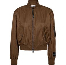 HAUTE L`AMITIÉ BOMBER JAKKE, BAILEY CROP BOMBER, TOBACCO
