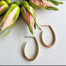 FRIIHOF+SIIG ØRERINGE, JANEY EARRING, GULDBELAGT