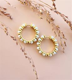 FRIIHOF SIIG ØRERINGE, ZOLA EARRING, GULDBELAGT