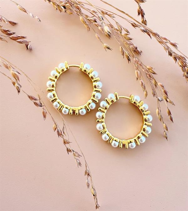 FRIIHOF SIIG ØRERINGE, ZOLA EARRING, GULDBELAGT