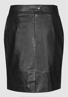 SECOND FEMALE NEDERDEL, FRANCIE MINI LEATHER SKIRT, BLACK