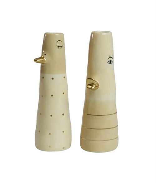 SPEEDTSBERG VASE AND, GUL/LYS GUL, KERAMIK 