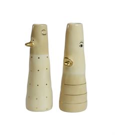 SPEEDTSBERG VASE AND, GUL/LYS GUL, KERAMIK 