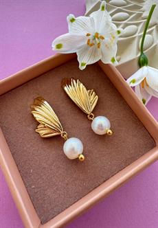 FRIIHOF SIIG ØRERINGE, VIBE EARRING, GULDBELAGT