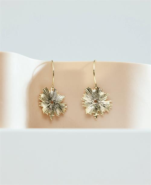 FRIIHOF SIIG ØRERINGE, SUN EARRING, GULDBELAGT