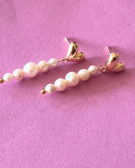 FRIIHOF SIIG ØRERINGE, JANEE EARRING, GULDBELAGT