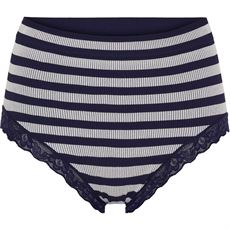 TIM OG SIMONSEN PANTIES, ISA STRIPE RIB MIDI, BLU/BIANCO