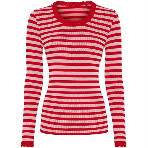 TIM OG SIMONSEN T-SHIRT, ISA STRIPE T-SHIRT LS, ROSSO