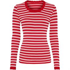 TIM OG SIMONSEN T-SHIRT, ISA STRIPE T-SHIRT LS, ROSSO
