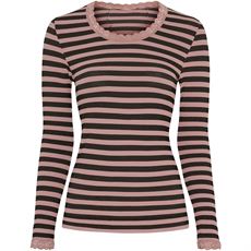 TIM OG SIMONSEN T-SHIRT, ISA STRIPE T-SHIRT LS, ROSA ANTICO