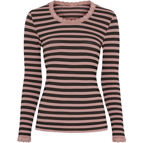 TIM OG SIMONSEN T-SHIRT, ISA STRIPE T-SHIRT LS, ROSA ANTICO