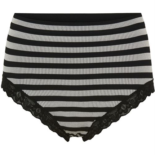 TIM OG SIMONSEN PANTIES, ISA STRIPE RIB MIDI, NERO