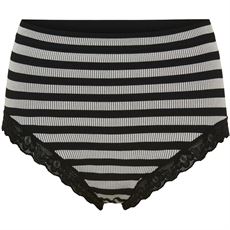 TIM OG SIMONSEN PANTIES, ISA STRIPE RIB MIDI, NERO