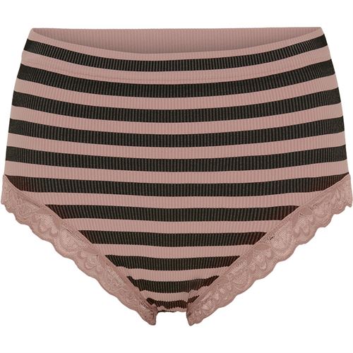 TIM OG SIMONSEN PANTIES, ISA STRIPE RIB MIDI, ROSA ANTICO