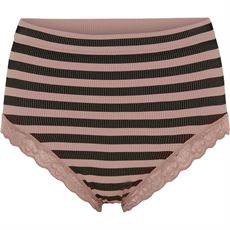 TIM OG SIMONSEN PANTIES, ISA STRIPE RIB MIDI, ROSA ANTICO
