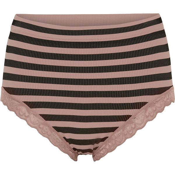 TIM OG SIMONSEN PANTIES, ISA STRIPE RIB MIDI, ROSA ANTICO