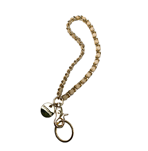 DEPECHE NØGLERING, SHORT CHAINKEYHANGER, SAND