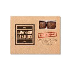 BAGSVÆRD LAKRIDS, KAFFE SYMFONI ÆSKE, 125 GR