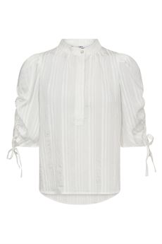 CO`COUTURE BLUSE, KESICC SS PUFF BLOUSE, WHITE