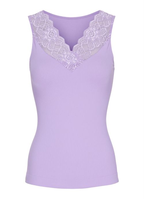 TIM & SIMONSEN TOP, BELEN V-LACE TOP, LAVENDER