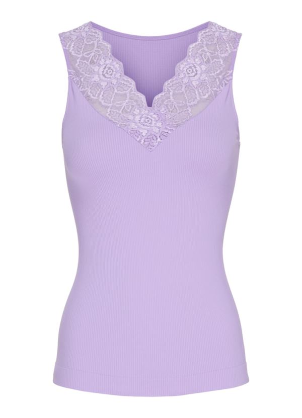 TIM & SIMONSEN TOP, BELEN V-LACE TOP, LAVENDER