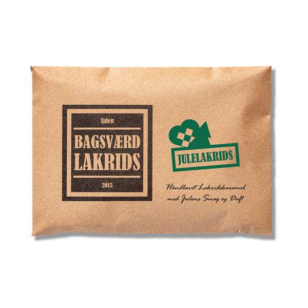 BAGSVÆRD LAKRIDS, JULELAKRIDS, 160 GR