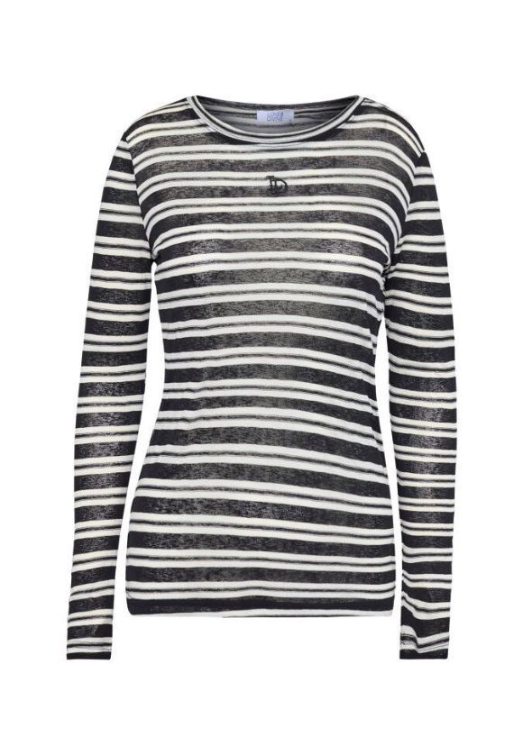 LOVE & DIVINE BLUSE, LOVE1625, BLACK STRIPES