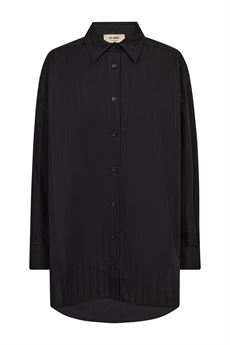 MOS MOSH SKJORTE, MMDANIKA STRIPE RHIN SHIRT, BLACK