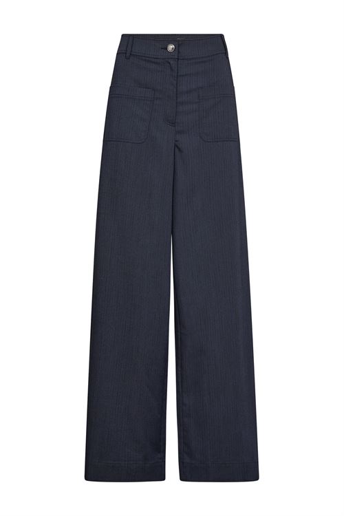 MOS MOSH BUKSER, MMMELLOW ELVIA PANT, CROWN BLUE