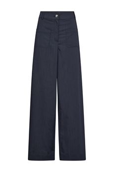 MOS MOSH BUKSER, MMMELLOW ELVIA PANT, CROWN BLUE