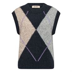 MOS MOSH VEST, MMJENNINE KNIT VEST, SALUTE NAVY