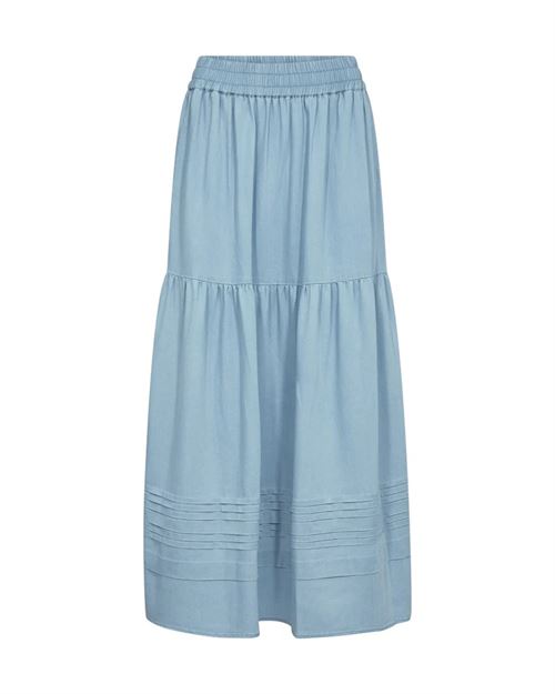 MOS MOSH NEDERDEL, MMMARLOW SOFTY SKIRT, LIGHT BLUE