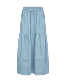 MOS MOSH NEDERDEL, MMMARLOW SOFTY SKIRT, LIGHT BLUE