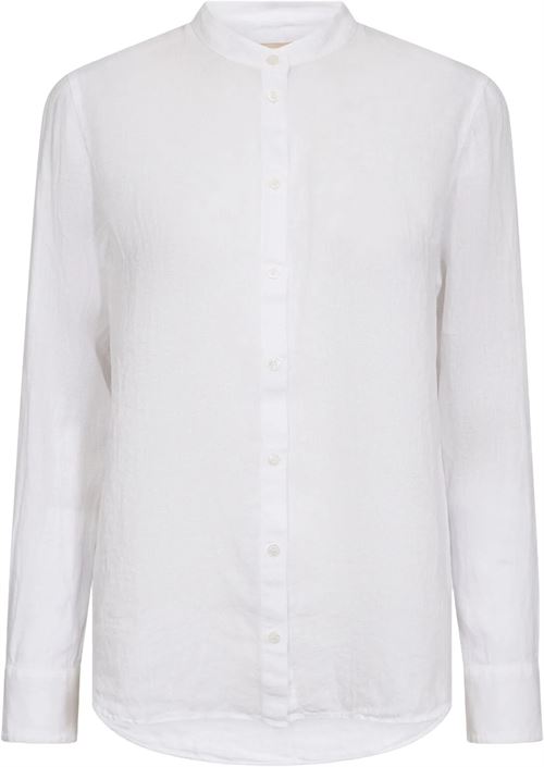MOS MOSH SKJORTE, MMARTINA LINEN SHIRT, WHITE