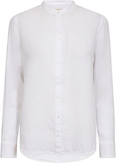 MOS MOSH SKJORTE, MMARTINA LINEN SHIRT, WHITE