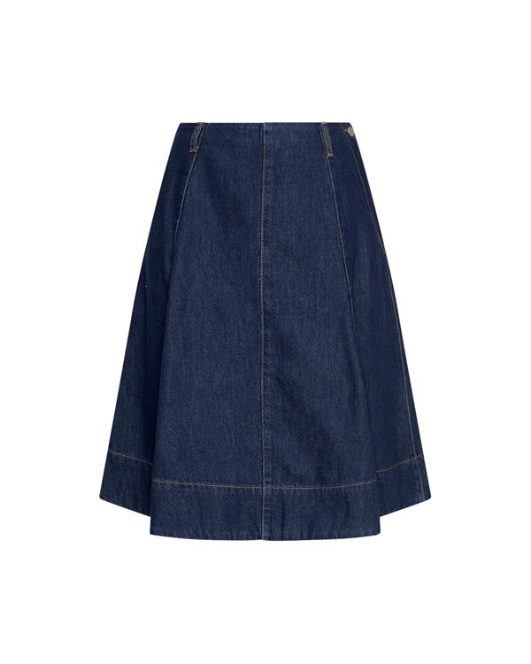 MSCH COPENHAGEN NEDERDEL, MSCHADNA ALENA SKIRT, DARK BLUE WASH