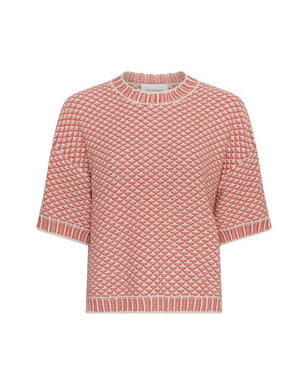 MSCH COPENHAGEN PULLOVER, MSCHCATINA PILLA 2/4 PULLOVER, OATMEAL/F ROSE