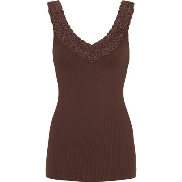TIM OG SIMONSEN TOP, MIRIAM TOP, CIOCCOLATO