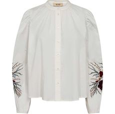 MOS MOSH SKJORTE, MMMYSA POPLI SHIRT, ECRU