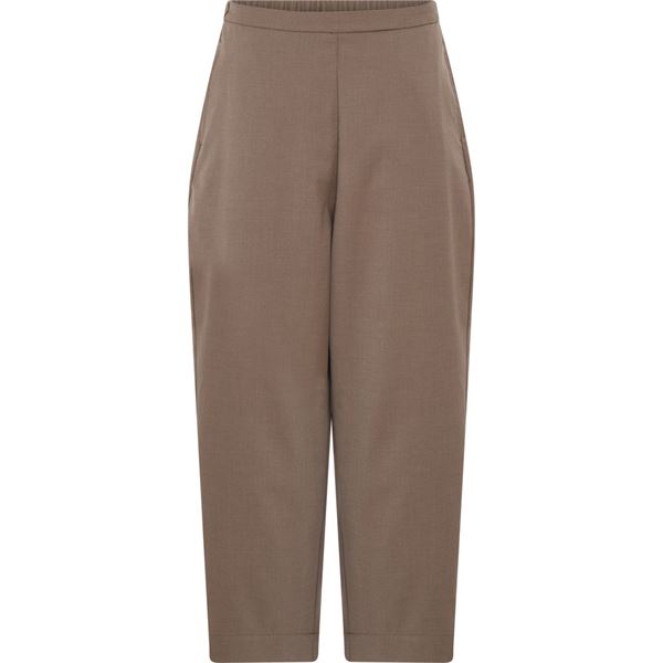 FRAU BUKSER, NEW MELBOURNE WOOL ANKLE PANT, WALNUT
